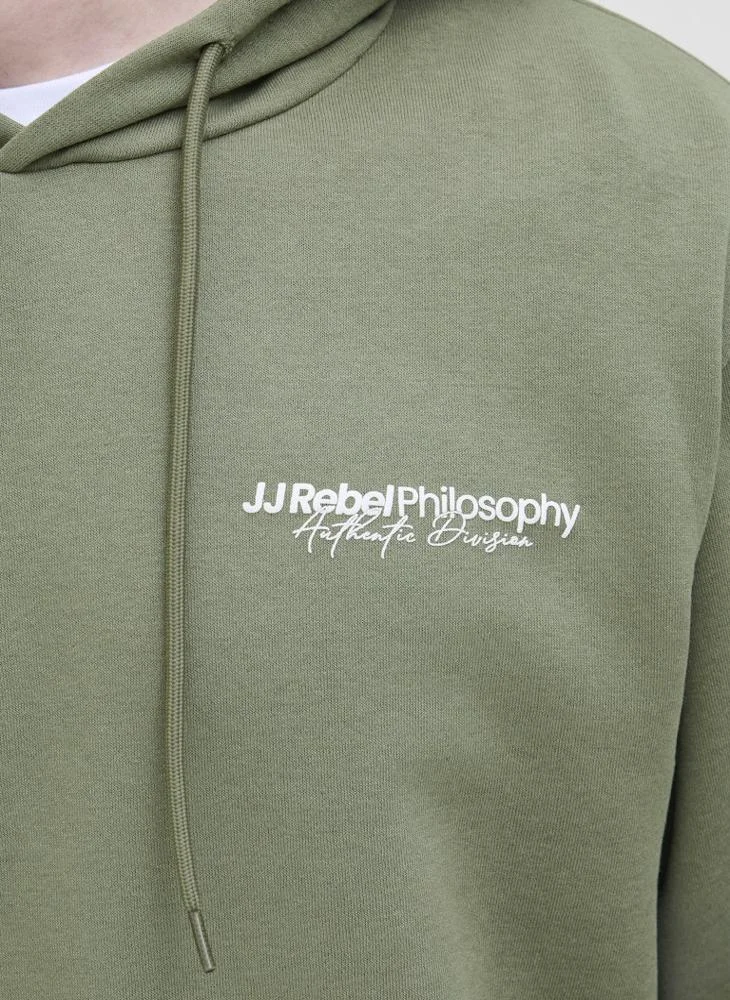 JJ Rebel  Graphic Regular Fit Pullover Hoodie for Men | Best Price UAE