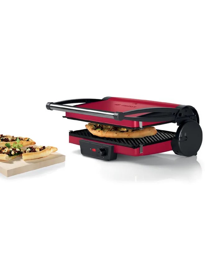 BOSCH Electric Contact Toaster Grill Steel Body 2000 W TCG4104GB Red - Image 4