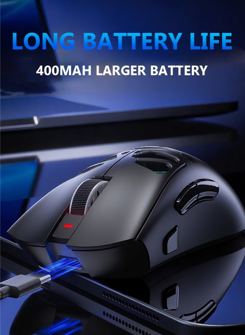 AULA AULA SC620 Bluetooth Wireless E-sports Mouse Tri-Mode Hollowing RGB Mouse Ergonomics Lightweight Mice PC Gamer Accessories​ Gift - Image 3