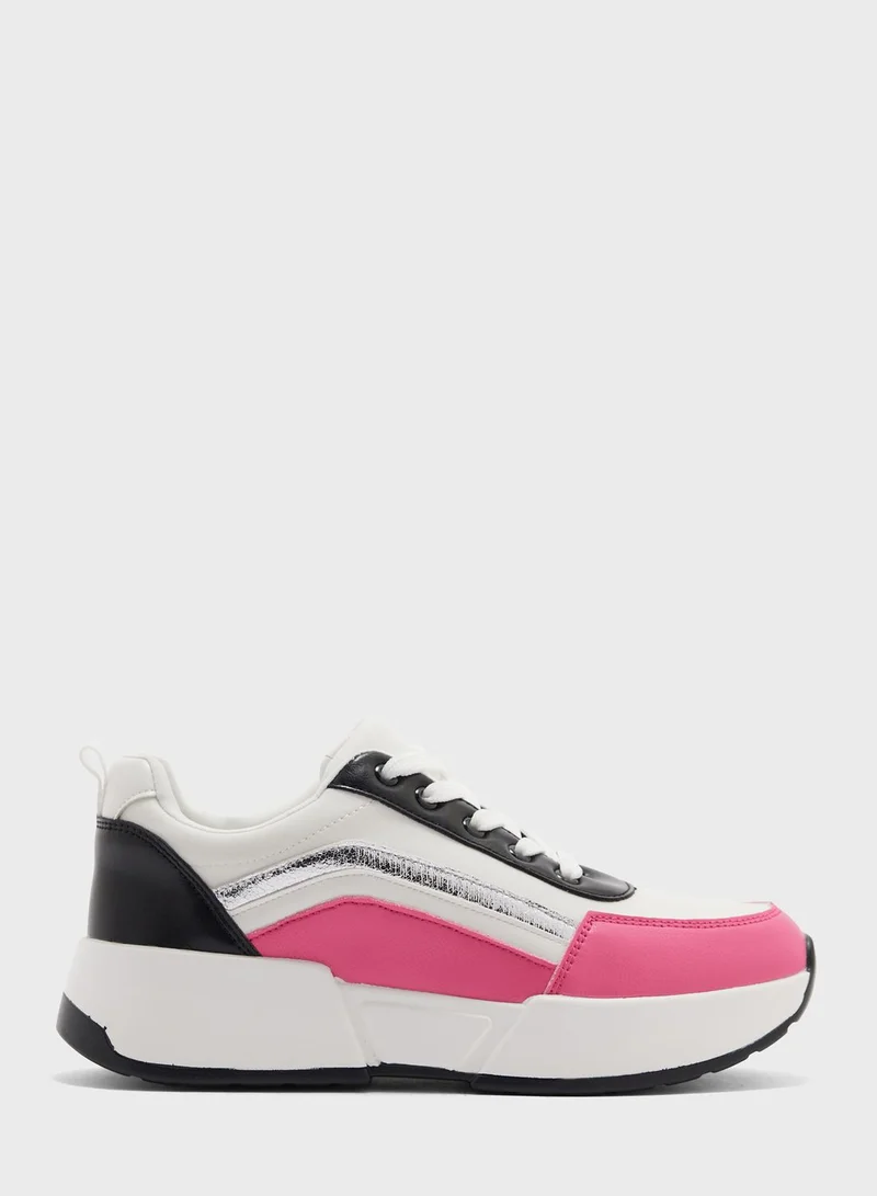 Ginger Bright Colourblock Stacked Sole Sneaker