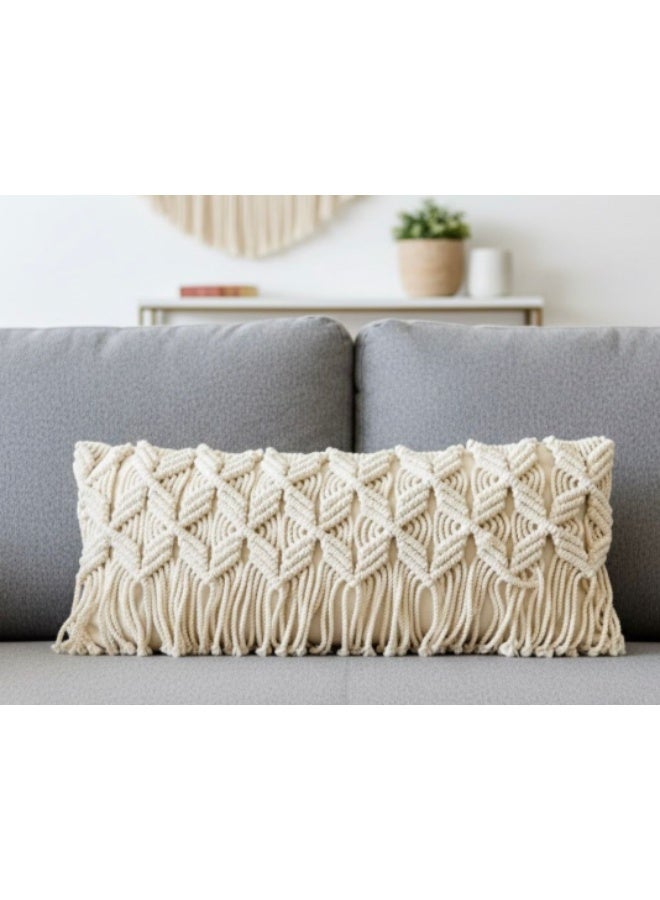Antikiano Macramé Pillow Cover- Boho Cushion Cover 100%