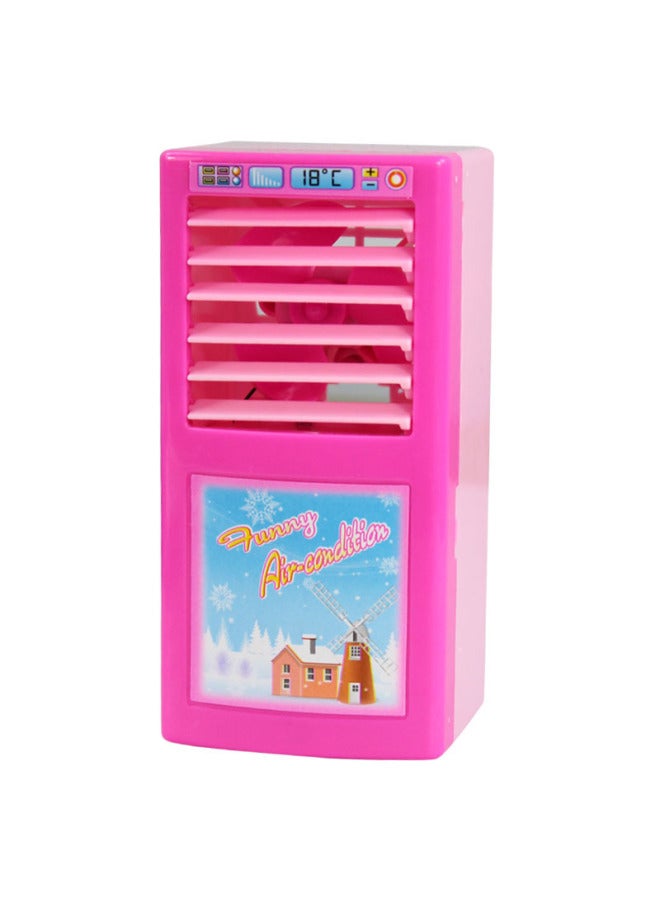Children's Mini Role-playing Toys Girls' Realistic Electric Small Household Appliances Kitchen Washing Machine Suit Gift-Color:Seat Air Conditioner Toy 140g  - Image 1