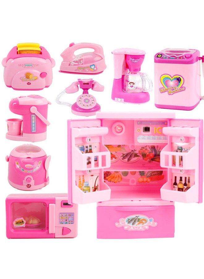 Children's Mini Role-playing Toys Girls' Realistic Electric Small Household Appliances Kitchen Washing Machine Suit Gift-Color:Seat Air Conditioner Toy 140g  - Image 3