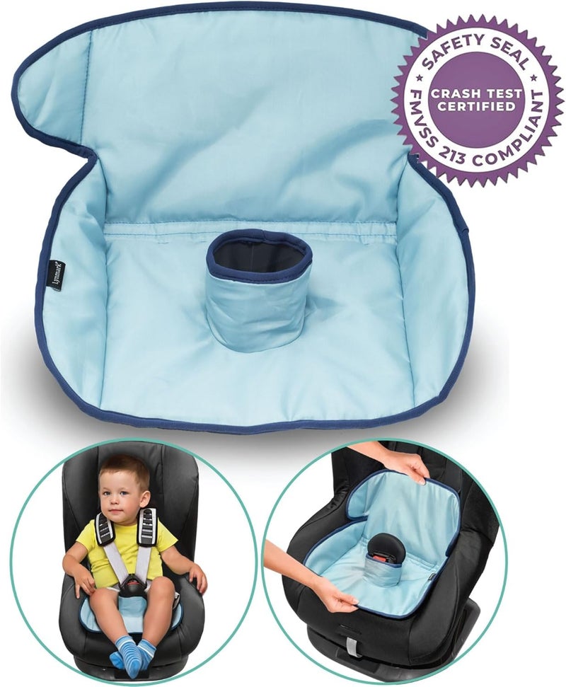 Lynmark® Piddle Pads Car Seat Potty Training Cover - Waterproof Soft Toddler and Baby Car Seat Protector Mat - Travel-Friendly Universal Machine Washable Liner for Spills, Nappy Leaks, Accidents- Blue - Image 5