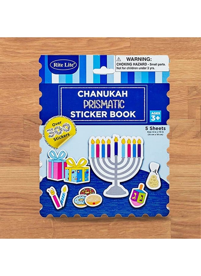 Rite Lite - Sticker Book For Kids Over 300 Chanukah Stickers Hanukkah Jewish Arts And Crafts Stickers Gifts Hanukkah Decorations Album For Scrapbooks Planners Gifts And Rewards - Image 1