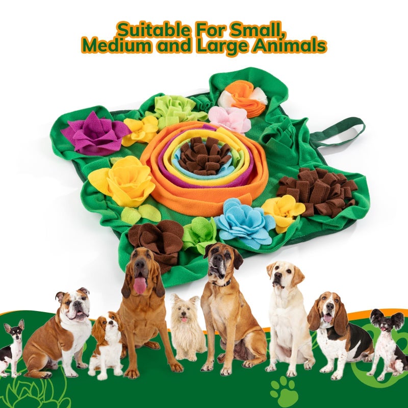 PUHOHUN Snuffle Mat for Dogs -Interactive Dog Toys to Keep Them Busy | Puppy Puzzle Slow Feeder Treat| Dog Lick Mat Enhancement - Image 4