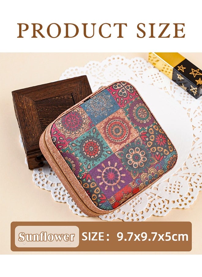 Lemon Travel Jewelry Box, Portable & Compact All-In-One Cork Jewelry Box, Gift for Women & Girls, Ideal Travel Essential  (Brown)  - Image 2