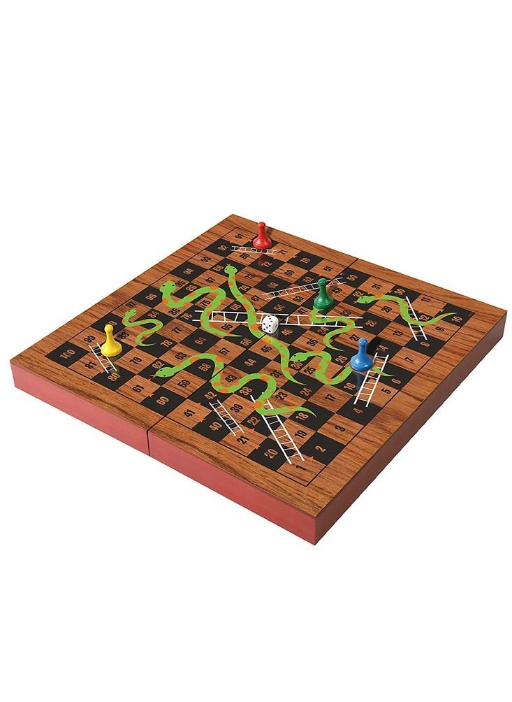 Merchant Ambassador - Folding Wood Snakes & Ladders Set | Board Game | Folding Wood Snakes & Ladders Set | Board Game for Kids| Kids Board Game - pzsku/Z3E791AE6955378EF715FZ/45/_/1644604578/8a0a1fa3-48db-4a33-a490-ac0ac21bea3c