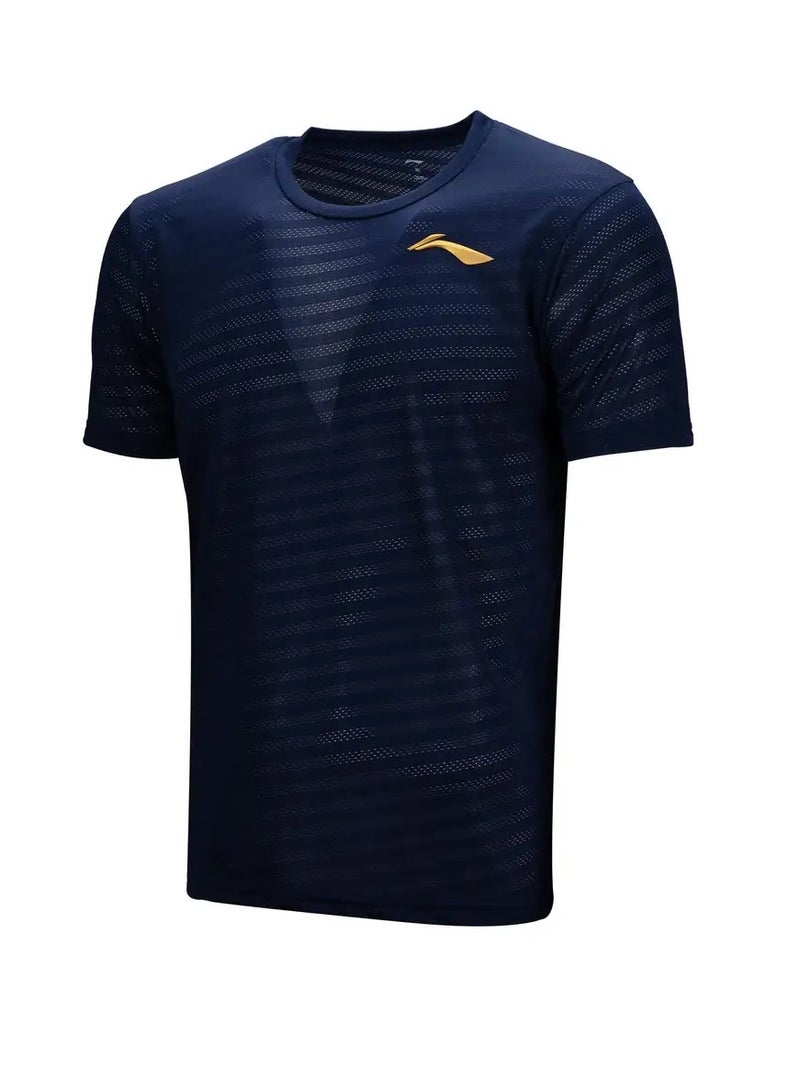 Li-Ning ESSENTIAL 3D T-SHIRT (NAVY) (ATST693-4-3XL) - Image 2