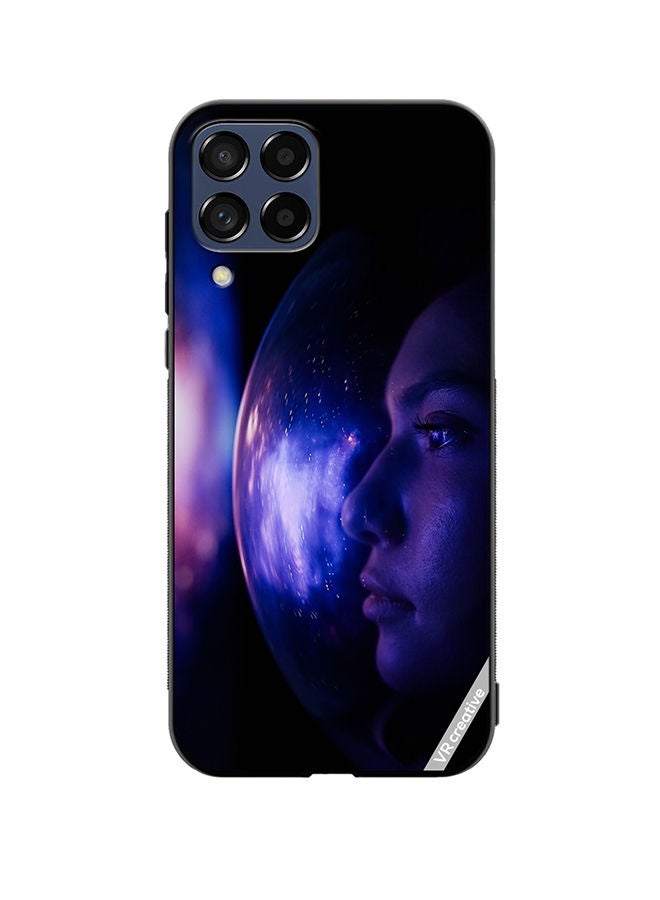 VR CREATIVE Protective Case Cover For Samsung Galaxy M53 Woman Astronaut In Space On Planet Orbit Design Multicolour - Image 1