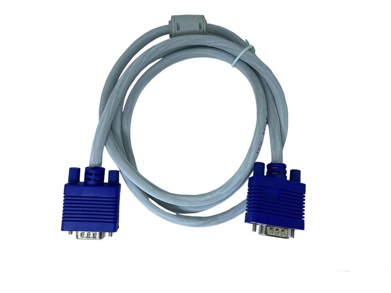 Upix Male to Male VGA Cable 1.3 Meters (4.3 Feet) - Supports PC, Monitor, TV, LCD/LED, Plasma, Projector, TFT - Image 1