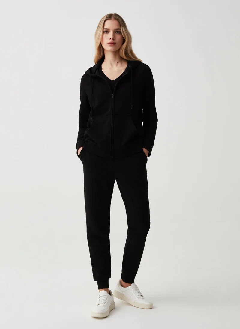 Ovs Fleece joggers with drawstring