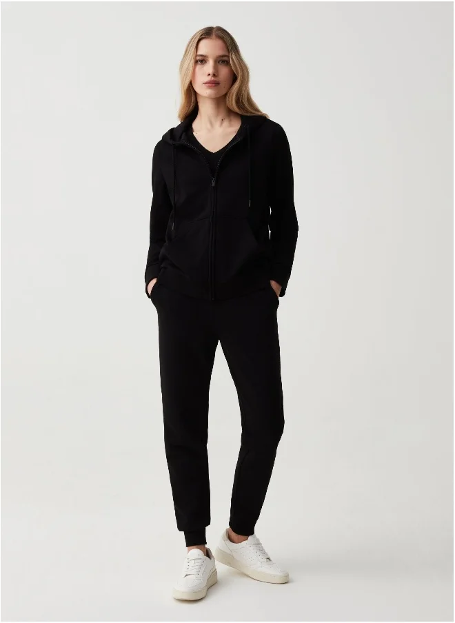 او في اس Fleece joggers with drawstring