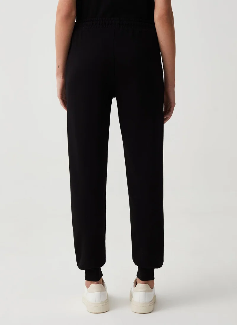 Ovs Fleece joggers with drawstring