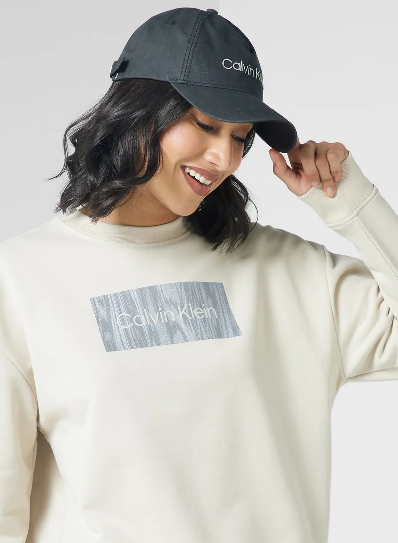 CALVIN KLEIN Logo Crew Neck Sweatshirt