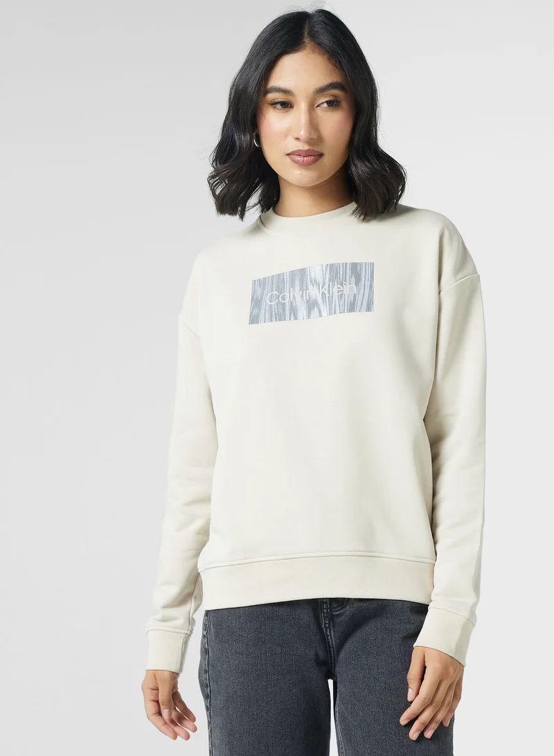CALVIN KLEIN Logo Crew Neck Sweatshirt