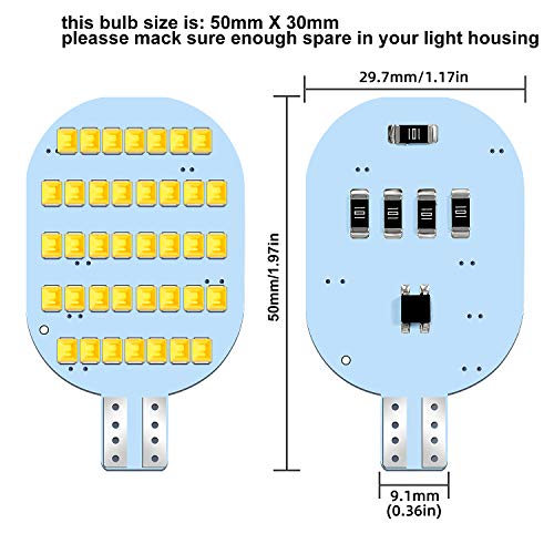 ACOHUIKE Super Bright T10 921 922 912 LED Bulbs for 12V RV Ceiling Dome Light RV Indoor Lights Camper Trailer Motorhome Marine Boat Dome Interior Light (Pack of 20, Soft White) - Image 2