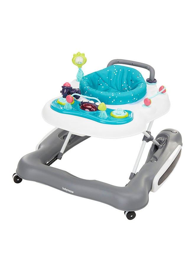 babymoov 5In1 Baby Walker, Push Toy, Swing 360° Seat And Play Area, Non-Slip Grips, Padded Seats, 3 Level Height Adjustable, Includes Interactive Toys And Activities, Easy To Fold, Store And Transport  - Image 1