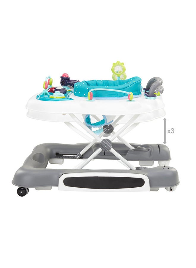 babymoov 5In1 Baby Walker, Push Toy, Swing 360° Seat And Play Area, Non-Slip Grips, Padded Seats, 3 Level Height Adjustable, Includes Interactive Toys And Activities, Easy To Fold, Store And Transport  - Image 2