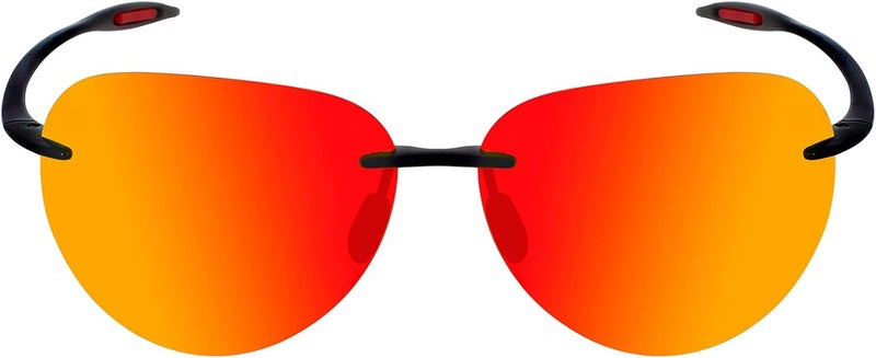 JULI Eyewear نظارات شمسية رياضية JULI للرجال والنساء إطار بدون حواف TR90 للجري وصيد الأسماك والجولف وركوب الأمواج والقيادة - Image 3