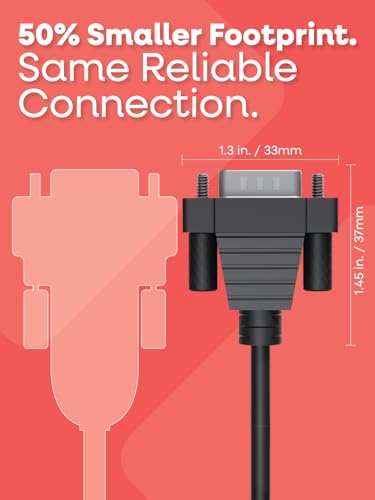 Gearmo® Ultra Compact 8 Inch USB to Serial Cable - Windows/Mac/Linux, 64-bit Compatible RS232 DB9 Adapter with FTDI Chipset - Image 2