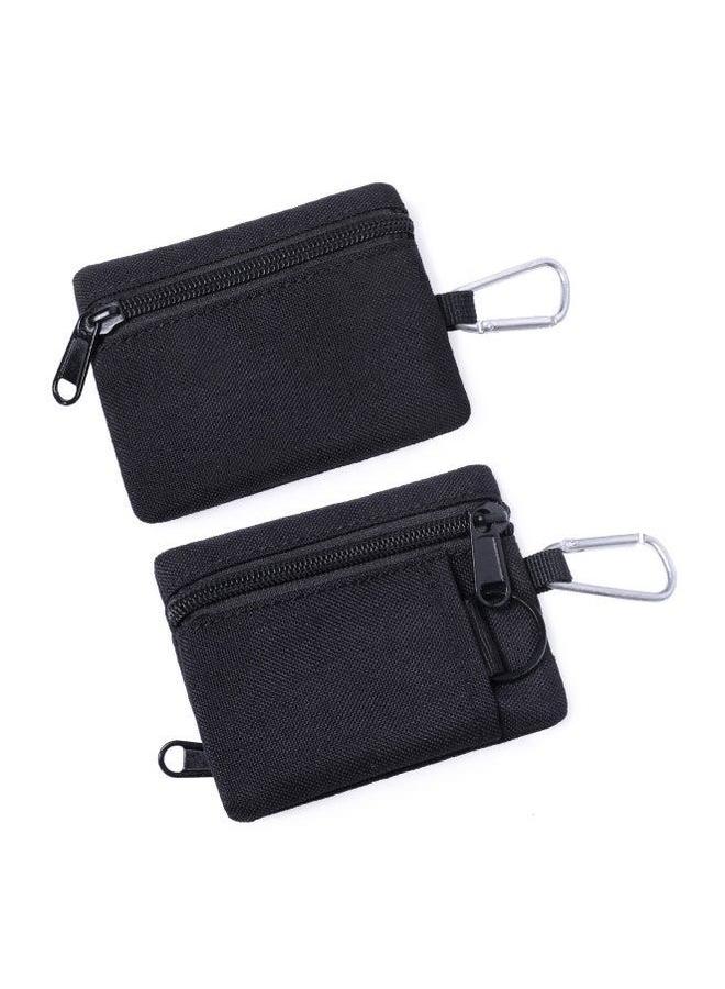 Generic Outdoor Mini Card Bag Multi Kinetic Bank Coin Collection Wallet-Color:Black-Capacity:Below 20L - Image 2