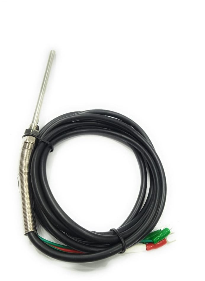 Jordy  - (WZTP-130) Pt100 2M Temperature Sensor Probe, High Temperature Resistant Waterproof K Type Thermocouple Anti Interference for Thermometers - Image 1