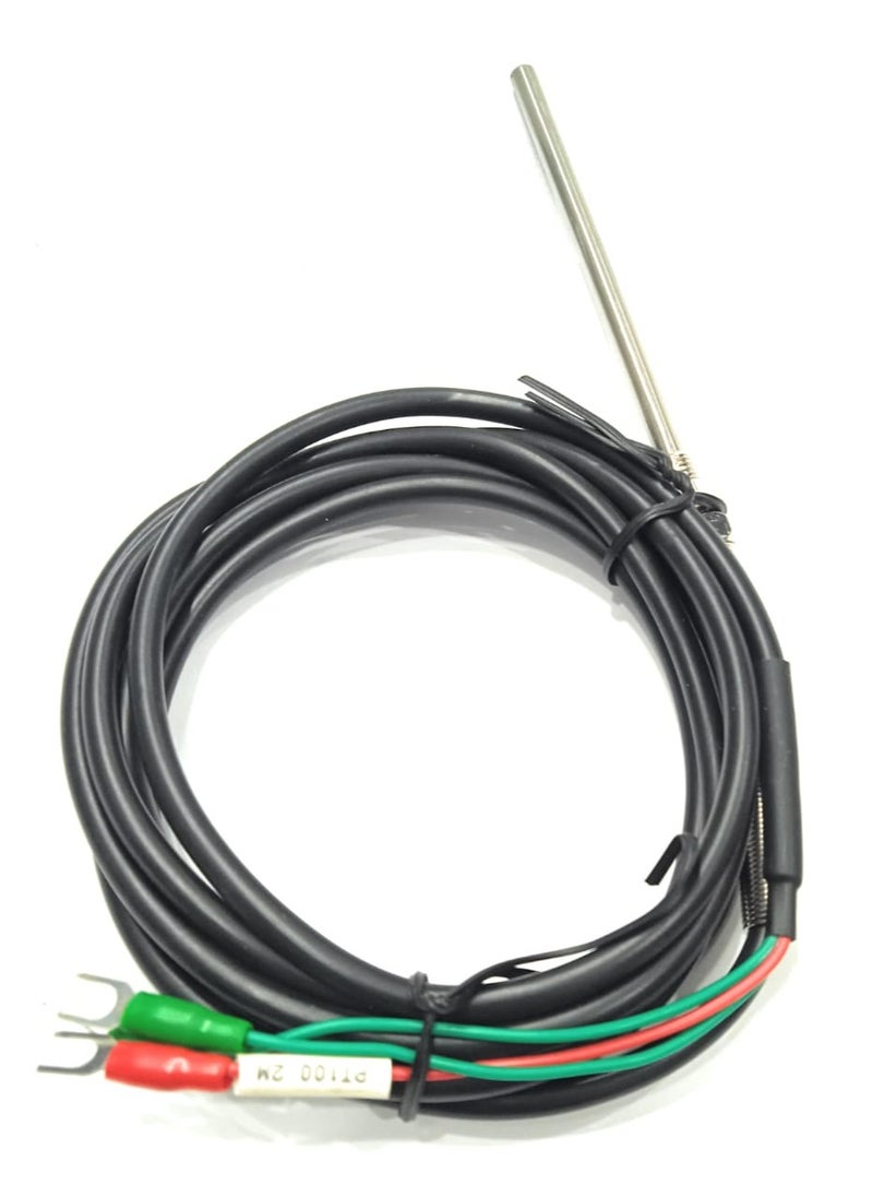 Jordy  - (WZTP-130) Pt100 2M Temperature Sensor Probe, High Temperature Resistant Waterproof K Type Thermocouple Anti Interference for Thermometers - Image 1