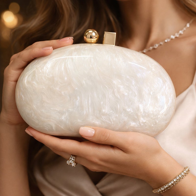 New Women'S Bag Acrylic Evening Bag Single Shoulder Crossbody Party Light Luxury Chain Shell Clutch Evening Bag - Image 4