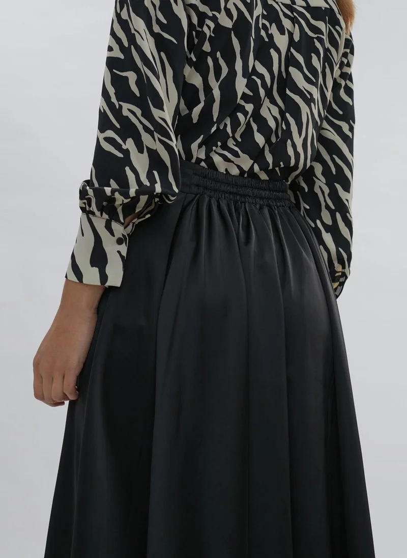 Lola Casademunt Satin midi skirt