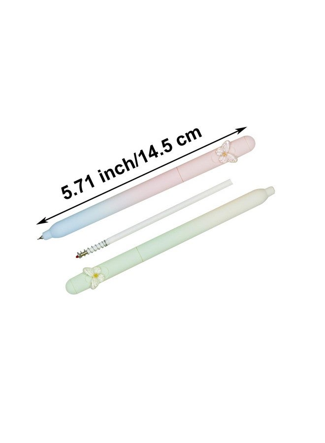 Maydahui 8 Pcs Beautiful Butterfly Pens Twistable Elegant Classic Butterfly Gel Pen Black Ink For School Office Supplies Party Favors - Image 2