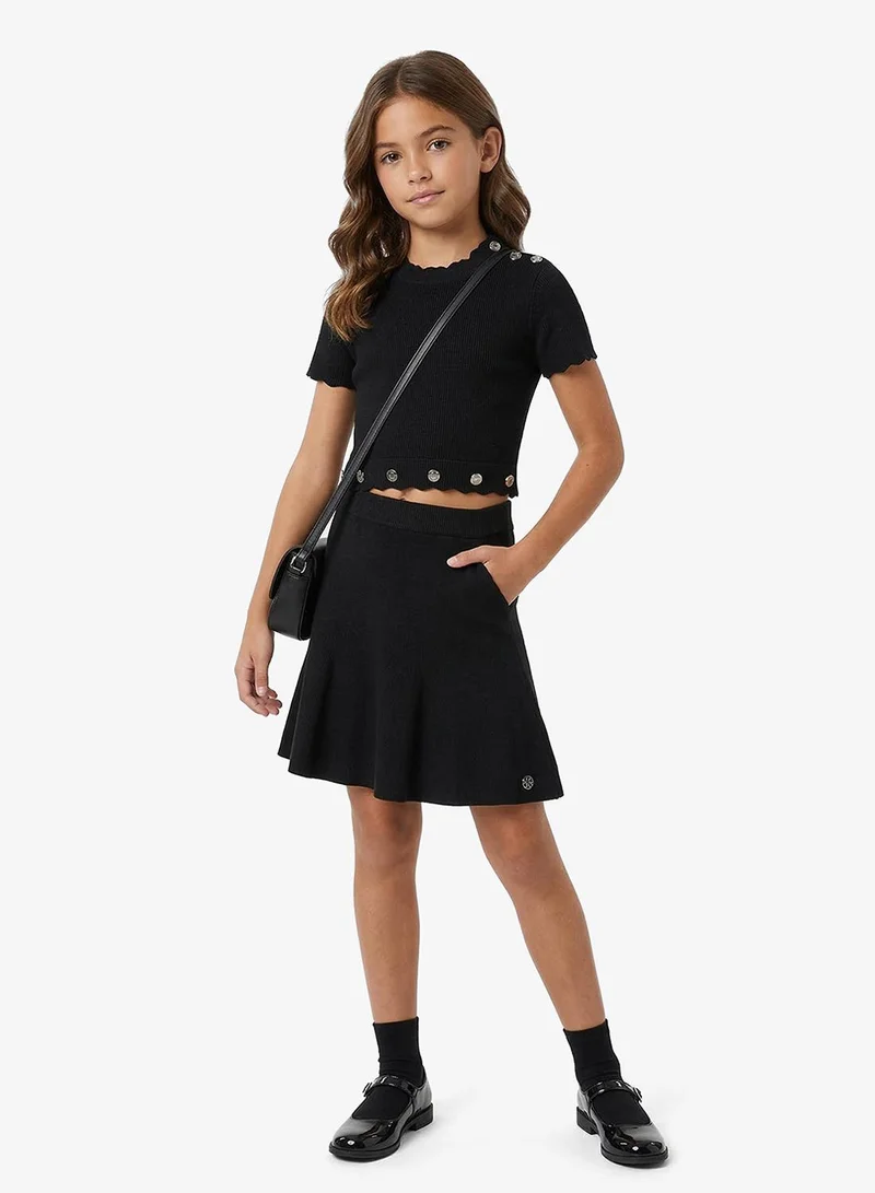 GUESS Youth Crew Neck Sweater And Skirt Set