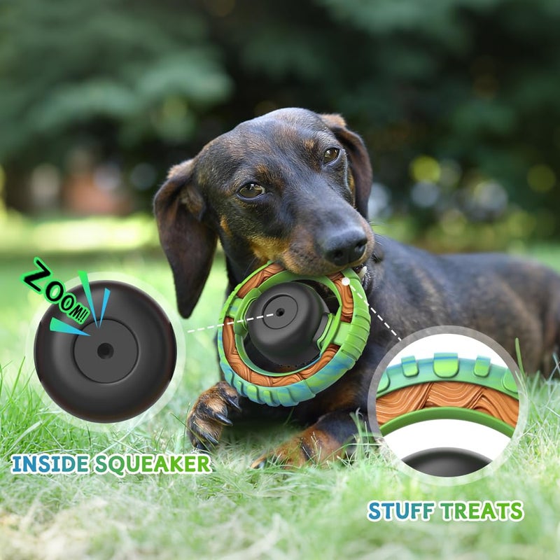 wodifer Dog Toys for Aggressive Chewers Large Medium Breed, Indestructible Squeaky Dog Chew Toys, Tough Nylon Rubber Interactive Dog Toys to Keep Them Busy - Image 3