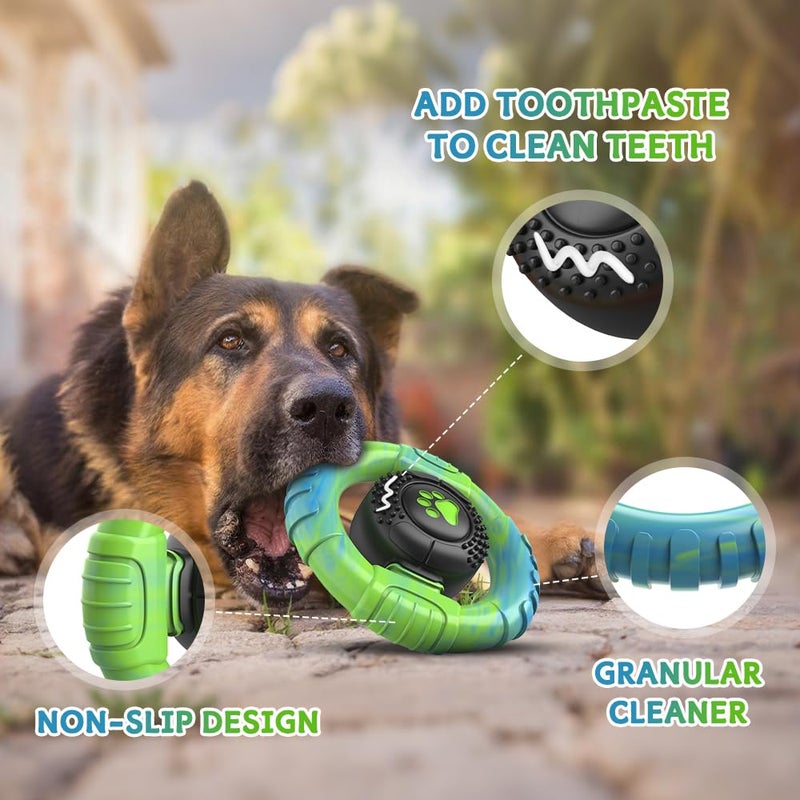 wodifer Dog Toys for Aggressive Chewers Large Medium Breed, Indestructible Squeaky Dog Chew Toys, Tough Nylon Rubber Interactive Dog Toys to Keep Them Busy - Image 2