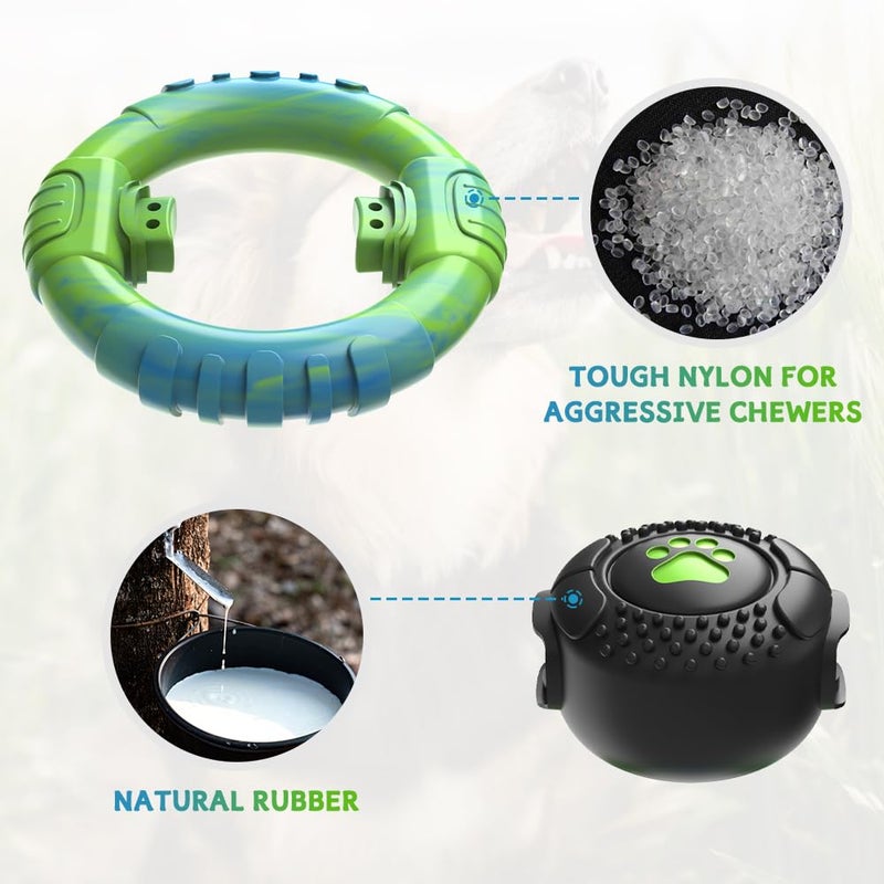 wodifer Dog Toys for Aggressive Chewers Large Medium Breed, Indestructible Squeaky Dog Chew Toys, Tough Nylon Rubber Interactive Dog Toys to Keep Them Busy - Image 4