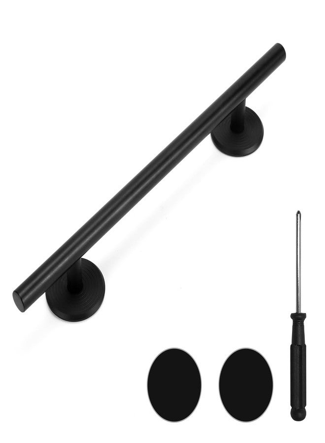 DisplayMore Professional Fingerboard Set - Aluminum Alloy Skateboard Obstacle with Non-Slip Base, Rod, and Deck DIY Mini Skatepark Accessory for Fingerboard Players,9.84" Long (Round-Rod-Black) - Image 1