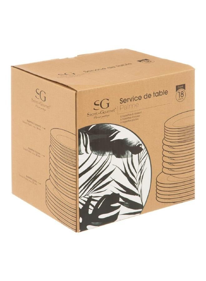 لوفت بالمي، طقم عشاء، مجموعة من 18 قطعة، متعدد الألوان، بورسلين-154822A - Image 5