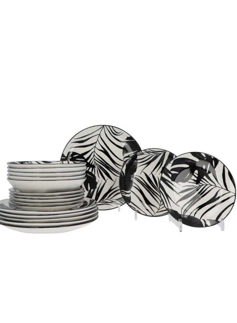 لوفت بالمي، طقم عشاء، مجموعة من 18 قطعة، متعدد الألوان، بورسلين-154822A - Image 1