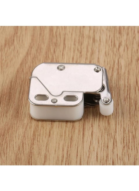 Biella™ 2Pcs Automatic Spring Snap System Push-in Touch Lock Mini Tip Latch Cabinet Door Furniture Safety Lock