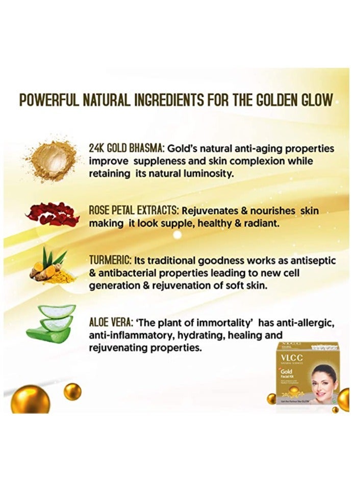 VLCC Natural Sciences Gold Facial Kit 60GM - Image 4