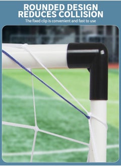 GROIC Sports Mini Soccer Goal Set - Backyard + Indoor Mini Net + Ball Set with Pump - Portable Folding Football Goal Set for Kids - 95*70CM  - Image 3