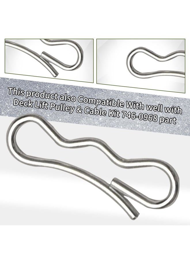DECKMAN 30 Pack 5/16" Universal 714-04040 Bow Tie Cotter Pins Comptible with MTD/Troy-Bilt and More Brands Lawn Mowers and Snow Blowers, Used to Secure A Shear Bolt in Position - for 194208 532194208 - Image 2