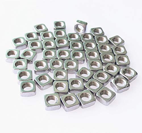 zw99 Store 100 قطعة من صواميل مربعة م4 مقاس متري 18-8 (304) من الفولاذ المقاوم للصدأ - Image 1