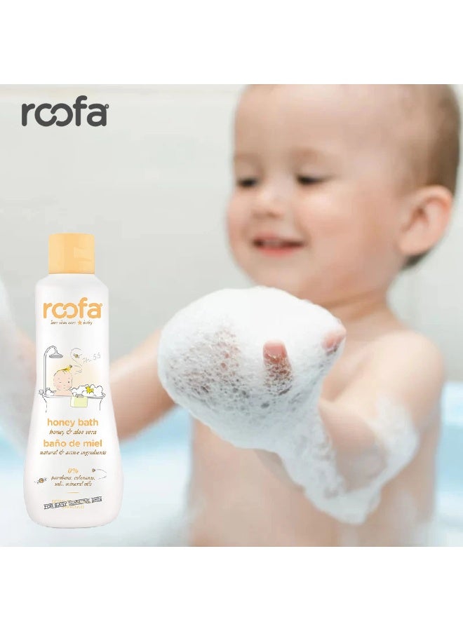 roofa Baby Honey Bath Gel With Aloe Vera For Sensitive Skin 200 ML - Image 2