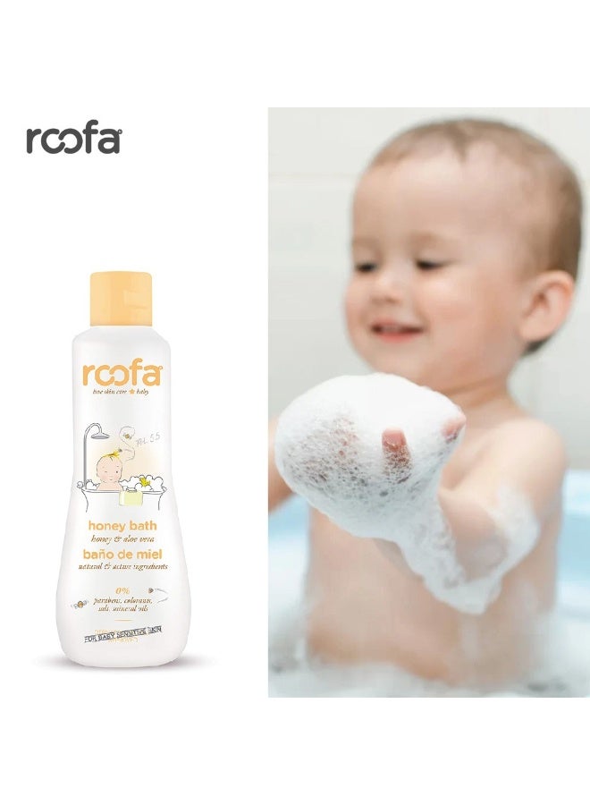 roofa Baby Honey Bath Gel With Aloe Vera For Sensitive Skin 200 ML - Image 3