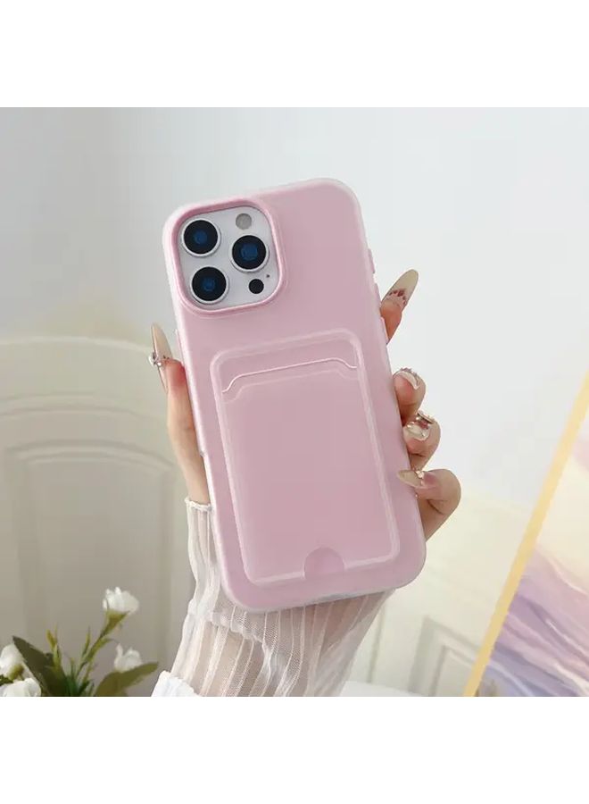 Light Purple 2 In 1 Card Holder Phone Case Compatible with IPhone 16 Pro Max - Image 2