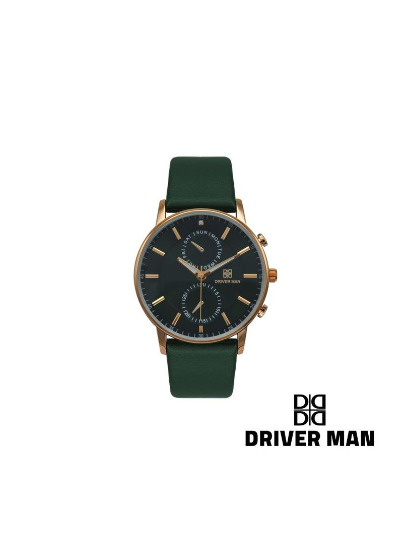 DRIVERMAN - Armani men's leather watch - Image 1