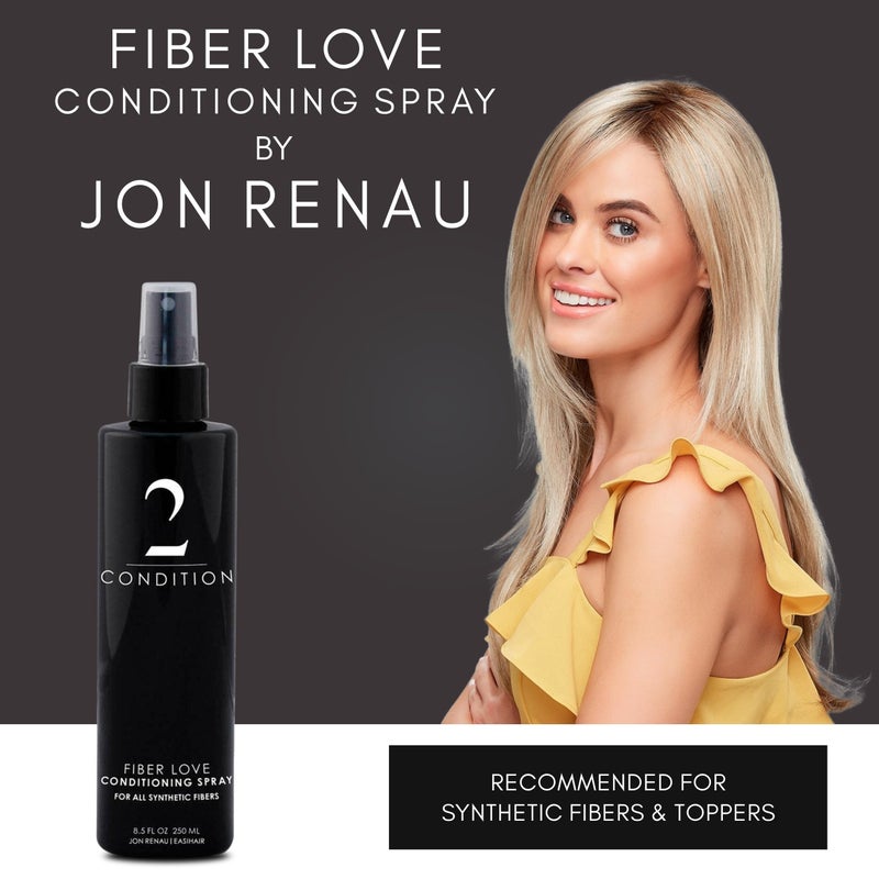 Jon Renau Fiber Love Synthetic Conditioning Spray, 8.5 oz – Leave-In Conditioner for Wigs, Toppers & Hair Extensions – Detangles, Restores Shine & Protects Synthetic Fiber - Image 2