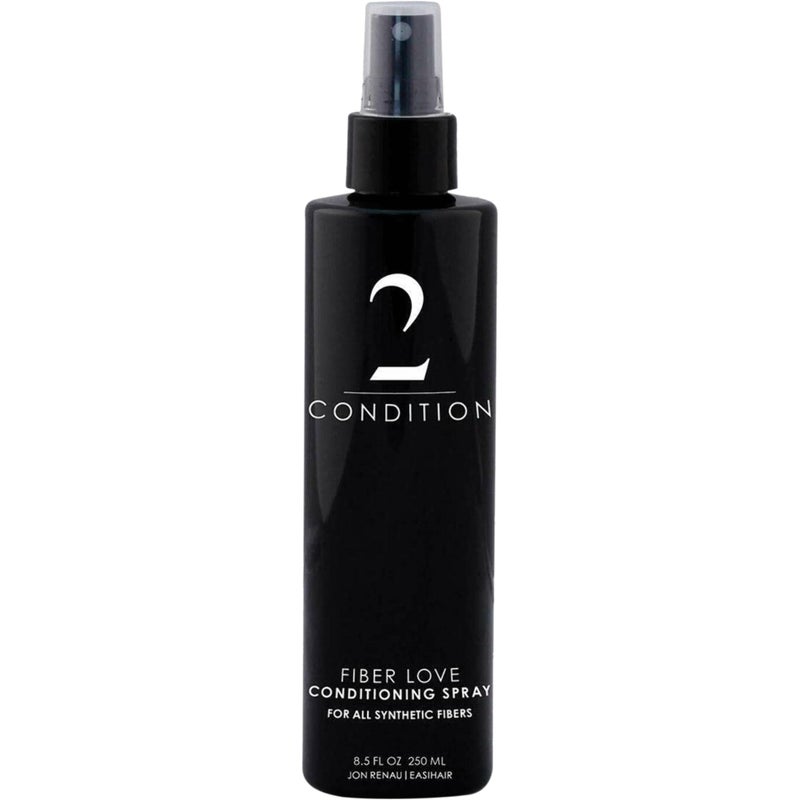 Jon Renau Fiber Love Synthetic Conditioning Spray, 8.5 oz – Leave-In Conditioner for Wigs, Toppers & Hair Extensions – Detangles, Restores Shine & Protects Synthetic Fiber - Image 1