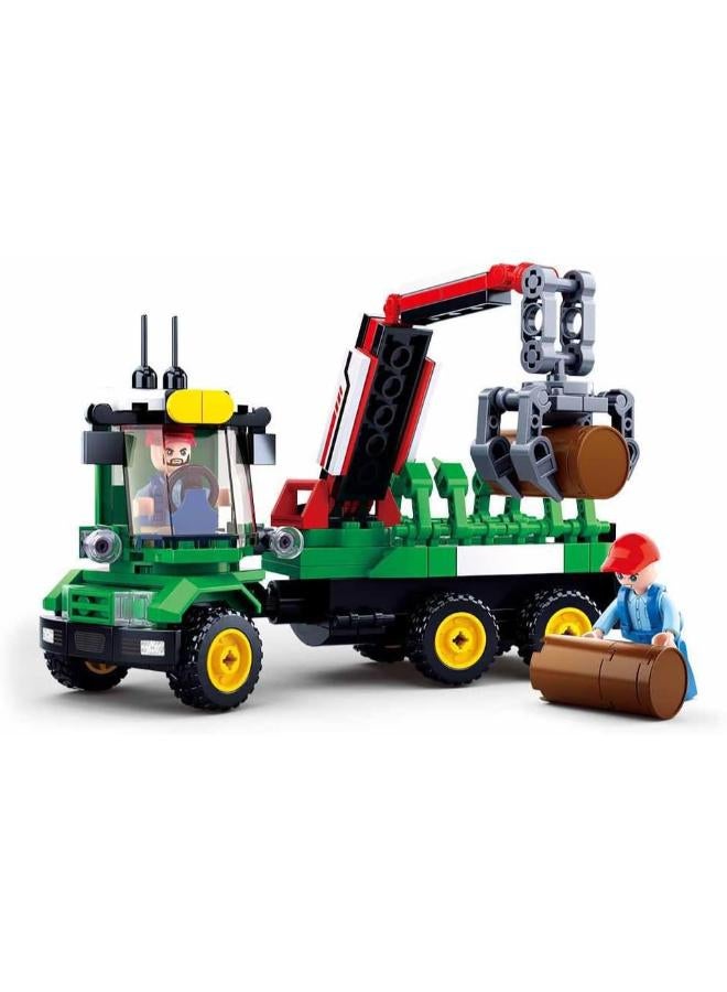 Sluban M38-B0778 Log Trailer Large (209pcs) boy toys, girl toys, birthday gift, Christmas gift, growth, fun, for kids. - Image 1